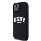 DKNY Liquid Silicone Arch Logo MagSafe tok iPhone 11 fekete