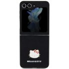 Hello Kitty Metal Logo Kitty Head tok Samsung Galaxy Z Flip 5 - fekete