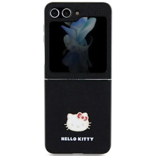 Hello Kitty Metal Logo Kitty Head tok Samsung Galaxy Z Flip 5 - fekete