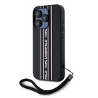 iPhone 15 Pro Max Pink Karl Lagerfeld PU Saffiano Athleisure Stripe és Strap tok