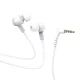 Fehér HOCO M86 vezetékes fülhallgatók Jack 3,5 mm mikrofonnal