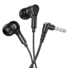 Jack 3,5 mm vezetékes fülhallgatók mikrofonnal M102 fekete HOCO