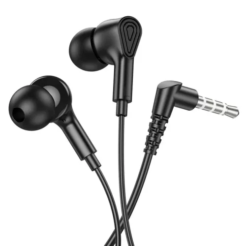 Jack 3,5 mm vezetékes fülhallgatók mikrofonnal M102 fekete HOCO