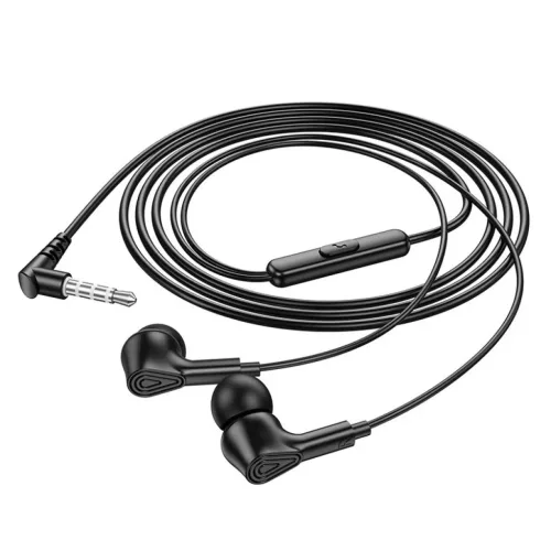 Jack 3,5 mm vezetékes fülhallgatók mikrofonnal M102 fekete HOCO