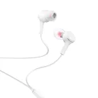 HOCO vezetékes fülhallgató Jack 3,5 mm mikrofonnal M78 fehér