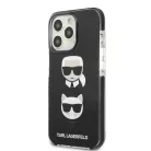 Karl Lagerfeld KLHCP13XTPE2TK iPhone 13 Pro Max 6,7" hardcase fekete Karl&Choupette Head tok