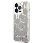 Karl Lagerfeld KLHCP14XLMNMS iPhone 14 Pro Max 6.7" keménytok ezüst / ezüst Liquid Glitter Monogram tok