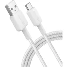 USB-A to USB-C Kábel Anker 322, 18W, 2A, 0.9m, Fehér A81H5G21