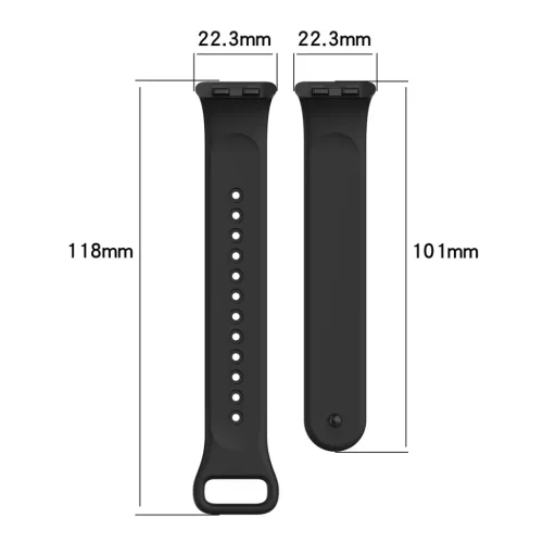 Honor Band 9 Techsuit - Watchband (W014) - Fekete.