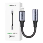 Ugreen US211 Lightning Mini Jack Audioadapter, 3.5mm 0.1m (fekete)