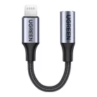 Ugreen US211 Lightning Mini Jack Audioadapter, 3.5mm 0.1m (fekete)