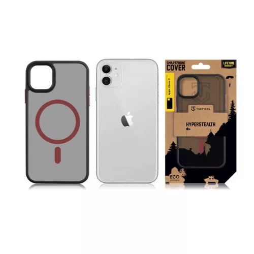 Tactical MagForce Hyperstealth 2.0 tok iPhone 11-hez, Fekete/Piros