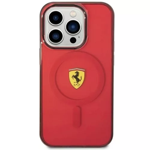 Ferrari FEHMP14XURKR iPhone 14 Pro Max 6.7" piros/piros keménytok Translucent MagSafe tok