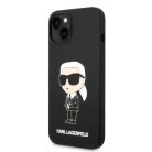 Karl Lagerfeld KLHMP14MSNIKBCK iPhone 14 Plus 6.7" tok fekete/fekete Szilikon Ikonik Magsafe