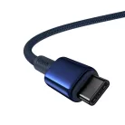 USB-C - USB-C kábel, Baseus Tungsten Gold, 100W, 1m (kék)