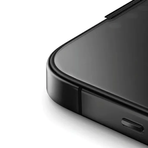 Uniq Optix Privacy edzett üveg iPhone 15 Pro-hoz applikátorral üvegfólia