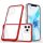 Hybrid Armor Prémium 3 az 1-ben Clear tok iPhone 11 Pro Max Keretvédő Gél Piros