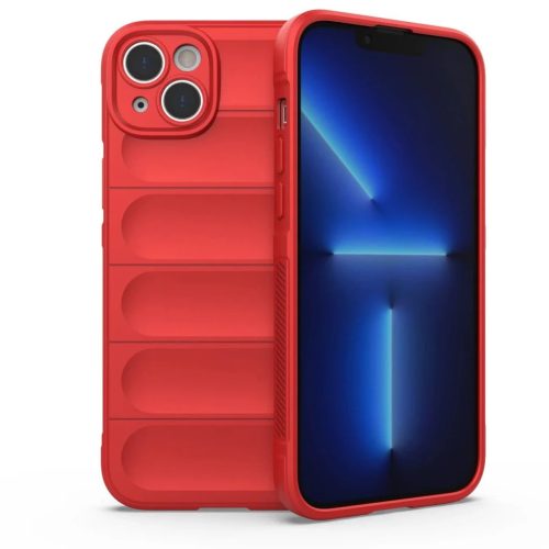 Magic Shield Case tok iPhone 14 Plus-hoz, rugalmas páncélozott borítás, piros