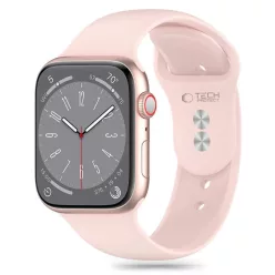   Tech-Protect Silicone szíj Apple Watch 4 / 5 / 6 / 7 / 8 /  9 / 10 / 11 / SE (38 / 40 / 41 mm) - Pink