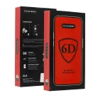 Full Glue 6D Üvegfólia iPhone 15 Plus Fekete - 10 Darabos Csomag