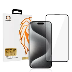   10X HD Titanium ütésálló üvegfólia iPhone 15 Pro Max-hoz