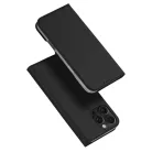 Dux Ducis Skin Pro iPhone 16 Pro fliptok kártyatartóval - fekete tok