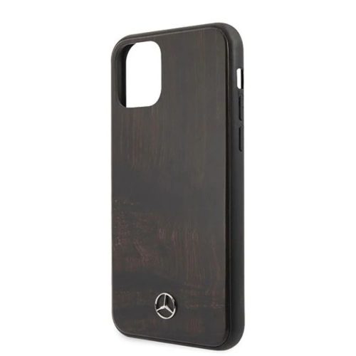 Mercedes Wood Line Rosewood tok iPhone 11 Pro Max - barna