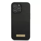 Guess GUHMP13XSPLK iPhone 13 Pro Max 6.7" fekete/fekete kemény tok Szilikon Logo Plate MagSafe