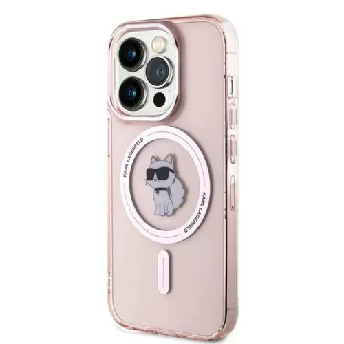 Karl Lagerfeld IML Choupette MagSafe tok iPhone 14 Pro Max - rózsaszín
