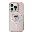 Karl Lagerfeld IML Choupette MagSafe tok iPhone 14 Pro Max - rózsaszín