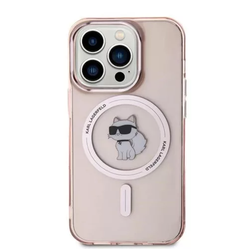 Karl Lagerfeld IML Choupette MagSafe tok iPhone 14 Pro Max - rózsaszín
