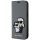 Karl Lagerfeld KLBKP14SSANKCPG iPhone 14 6,1" fliptok ezüst/ezüst Saffiano Karl & Choupette