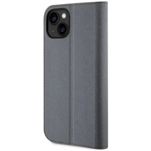 Karl Lagerfeld KLBKP14SSANKCPG iPhone 14 6,1" fliptok ezüst/ezüst Saffiano Karl & Choupette