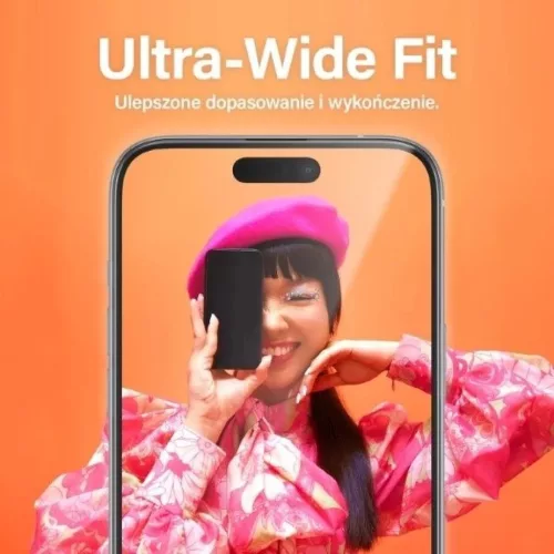 PanzerGlass Ultra-Wide Fit edzett üvegfólia pozicionálóval iPhone 15 Plus-hoz