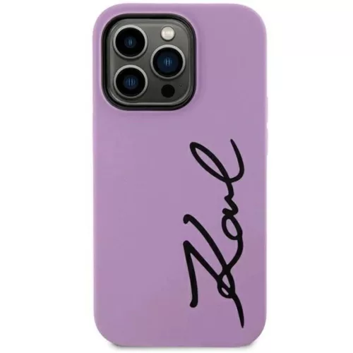 Karl Lagerfeld KLHCN61SKSVGU iPhone 11 6.1" lila/lila kemény tokozású Szilikon Signature tok