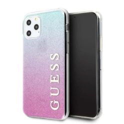  Guess GUHCN65PCUGLPBL iPhone 11 Pro Max tok rózsaszín-kék keménytok Glitter Gradient