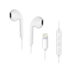  Forcell sztereó fülhallgató Apple iPhone Lightning 8-pin ÚJ DOBOZ fehér