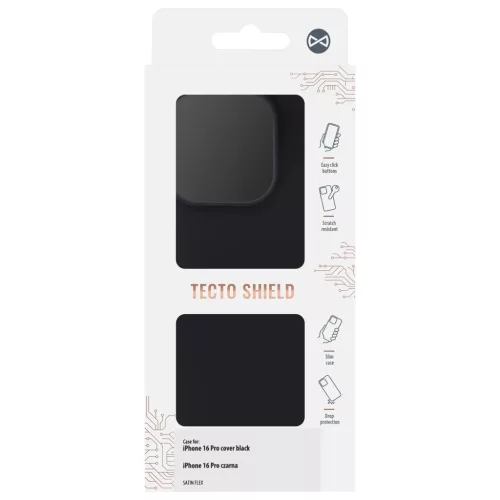 iPhone 16 Pro Satin Flex tok fekete