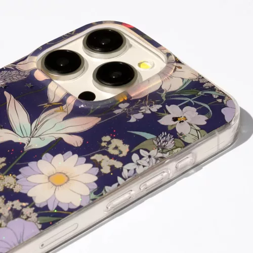 iPhone 16 Pro tok Glow Glam tok 6,3" kék