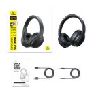 Baseus Bass BH1 Lite Wireless On-Ear Bluetooth 6.0 Headphones - Black
