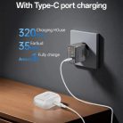 Yesido - Vezeték nélküli fülhallgató (TWS34) - Kettős mikrofon, ANC, Bluetooth 5.3, ENC, Fülbe helyezhető kialakítás, Érintésvezérlés, 320mAh - Fehér