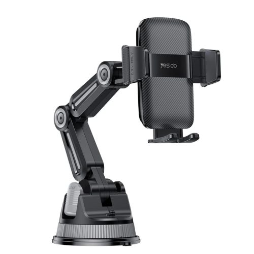 Yesido - Telefon tartó (C275) - Műszerfalra, 1260 fokos teljes körű állítható kialakítás, 4.7-7.2" Telefon - Fekete
