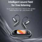 Yesido - Vezeték nélküli fülhallgató (YSP26) - Bluetooth V5.4, LCD, Nyitott fül konstrukció, 14.2 mm Hangszóró, 500mAh - Fekete