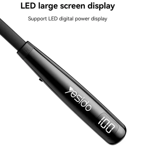 Yesido YSP22 Wireless fülhallgató - mágneses, nyakpánt kialakítás, Bluetooth V5.3, 500mAh, Type-C - fekete