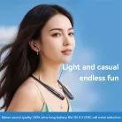 Yesido YSP22 Wireless fülhallgató - mágneses, nyakpánt kialakítás, Bluetooth V5.3, 500mAh, Type-C - fekete