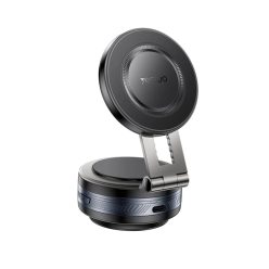   Yesido - Autós tartó (C225) - MagSafe, műszerfalhoz, elektromos vákuumzár, 360°, univerzális - Fekete