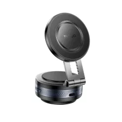   Yesido - Autós tartó (C225) - MagSafe, műszerfalhoz, elektromos vákuumzár, 360°, univerzális - Fekete