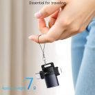 Yesido OTG Adapter (GS35) USB3.0 Lightning, Type-C, Alumínium Ötvözet, Mini Dizájn - Szürke