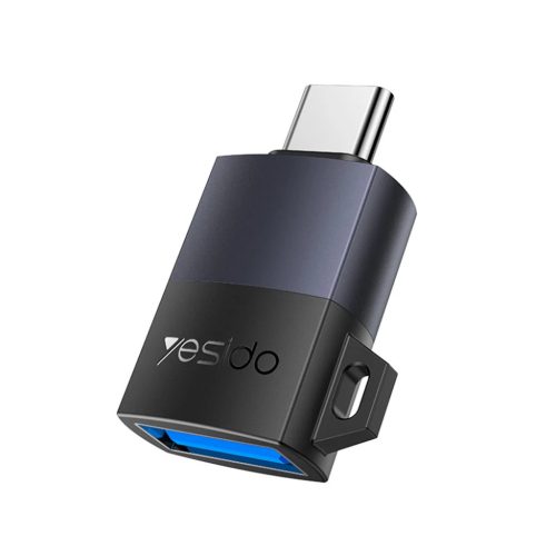 OTG Adapter (GS31) - Type-C to USB, QC18W, Aluminum Alloy, Plug&Play - Szürke Yesido