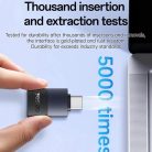 OTG Adapter (GS31) - Type-C to USB, QC18W, Aluminum Alloy, Plug&Play - Szürke Yesido